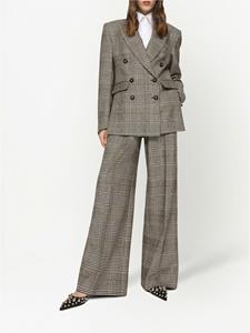 dolce&gabbana Dolce & Gabbana Flared geruite pantalon - Grijs