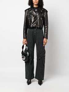 palmangels Palm Angels Leren jack - Zwart