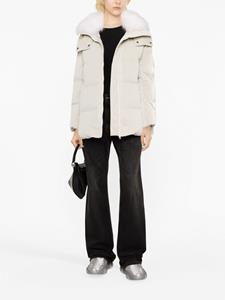 yvessalomon Yves Salomon Donsjack met capuchon - Beige