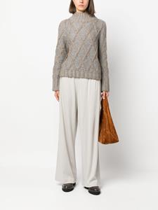 fabianafilippi Fabiana Filippi Wollen plooibroek - Beige