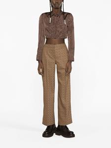 marineserre Marine Serre Straight broek - Bruin