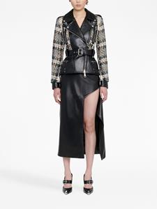 alexandermcqueen Alexander McQueen Leren bikerjack - Zwart