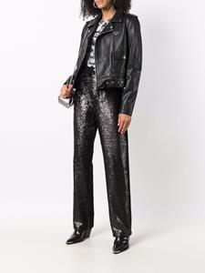 philippplein Philipp Plein Leren bikerjack - Zwart
