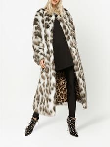 dolce&gabbana Dolce & Gabbana Jas met luipaardprint - Wit
