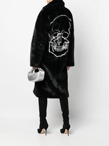 philippplein Philipp Plein Jas van imitatiebont - Zwart