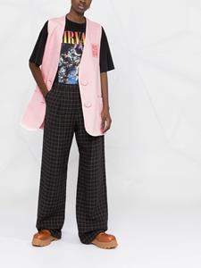 rafsimons Raf Simons Gilet met logopatch - Roze