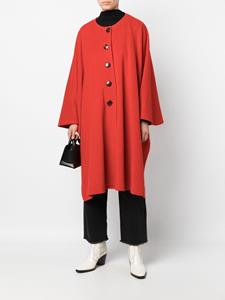 a.n.g.e.l.o.vintagecult A.N.G.E.L.O. Vintage Cult 1980s kraagloze ruimvallende jas - Rood