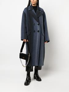 a.n.g.e.l.o.vintagecult A.N.G.E.L.O. Vintage Cult 1980's jas met tonale streep - Blauw