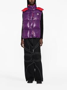 Moncler Bodywarmer met logopatch - Paars