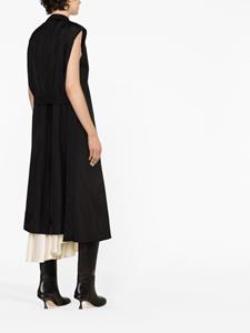jilsander Jil Sander Gilet met enkele rij knopen - Zwart