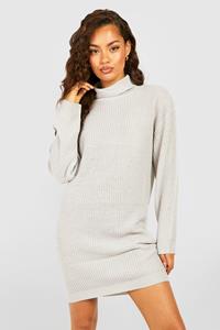 Boohoo Vissers Trui Jurk Met Col, Zilver