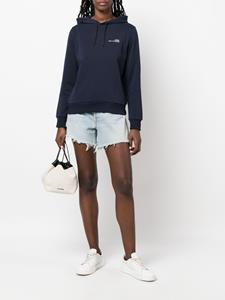 Hoodie met logoprint - Blauw