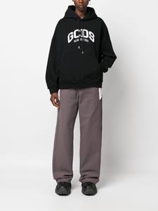 Gcds Hoodie met logo - Zwart