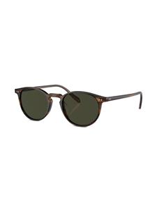 oliverpeoples Oliver Peoples Riley zonnebril met rond montuur - Bruin