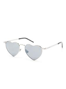 saintlaurenteyewear Saint Laurent Eyewear Loulou zonnebril met hartvormig montuur - Zilver