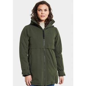 Didriksons  Women's Helle Parka 5 - Lange jas, olijfgroen