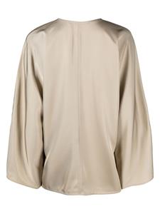 By Malene Birger Satijnen blouse - Beige