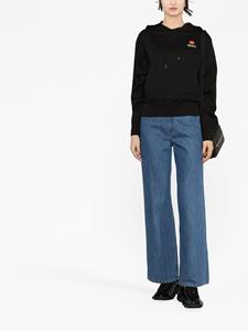 Kenzo Hoodie met bloemenprint - Zwart