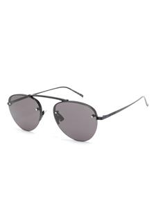 Saint Laurent Eyewear SL 575 zonnebril met rond montuur - Zwart