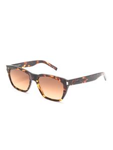saintlaurenteyewear Saint Laurent Eyewear Zonnebril met schildpadschild design - Bruin