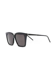 Saint Laurent Eyewear Zonnebril met logoplakkaat - Zwart