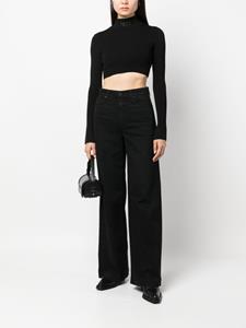 PAIGE Jeans met wijde pijpen - Zwart