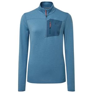 Mountain Equipment  Women's Lumiko Zip T - Fleecetrui, blauw