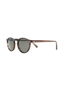oliverpeoples Oliver Peoples Zonnebril met rond montuur - Bruin