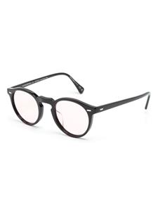 oliverpeoples Oliver Peoples Zonnebril met rond montuur - Zwart