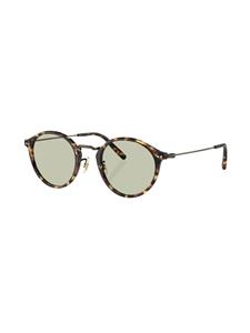 oliverpeoples Oliver Peoples Zonnebril met rond montuur - Goud