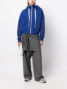Goen.J Hoodie met rits - Blauw