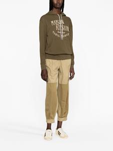 maisonkitsuné Maison Kitsuné Hoodie met logoprint - Groen