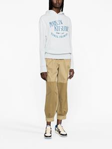 maisonkitsuné Maison Kitsuné Hoodie met logoprint - Blauw