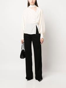 victoriabeckham Victoria Beckham Blouse met sjaalkraag - Beige