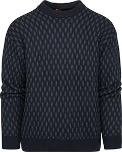 BOSS ORANGE Strickpullover "Kesh 10251842 01", mit zweifarbigem Strickmuster