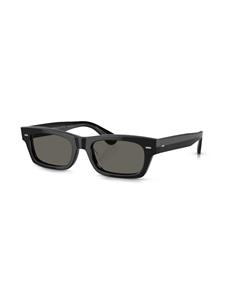 oliverpeoples Oliver Peoples David zonnebril met rechthoekig montuur - Zwart