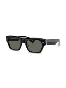 oliverpeoples Oliver Peoples Kasdan zonnebril met rechthoekig montuur - Zwart