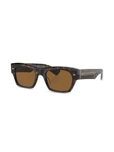 Oliver Peoples Kasdan zonnebril met vierkant montuur - 174753 Walnut Tortoise