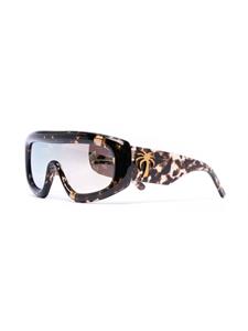 palmangelseyewear Palm Angels Eyewear Zonnebril met masker montuur - Bruin