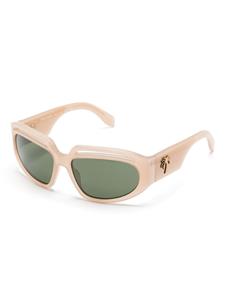 palmangelseyewear Palm Angels Eyewear Heights zonnebril met vierkant montuur - Beige