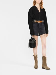IRO Blouse met kanten detail - Zwart
