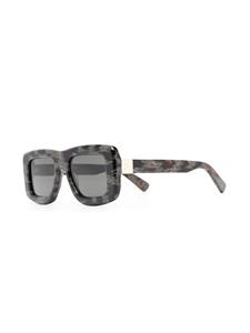 Retrosuperfuture Zonnebril met schildpadschild effect - Bruin