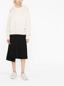 jilsander Jil Sander Hoodie met logopatch - Beige