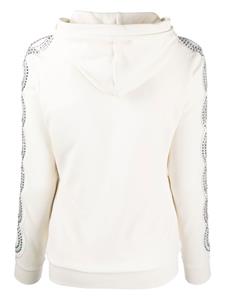philippplein Philipp Plein Hoodie verfraaid met kristallen - Wit