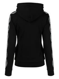 philippplein Philipp Plein Hoodie verfraaid met stras - Zwart