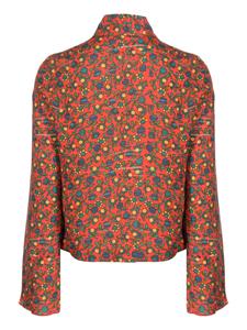 ERL Folksy Flower top met lange mouwen - Oranje