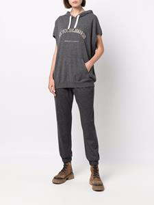 brunellocucinelli Brunello Cucinelli Hoodie met tekst - Grijs