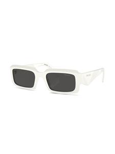 pradaeyewear Prada Eyewear Zonnebril met rechthoekig montuur - Wit