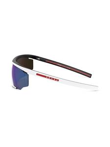pradalinearossa Prada Linea Rossa Zonnebril met oversized montuur - Wit