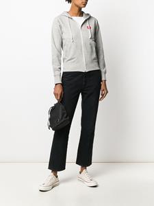 commedesgarçonsplay Comme Des Garçons Play Hoodie met rits - Grijs